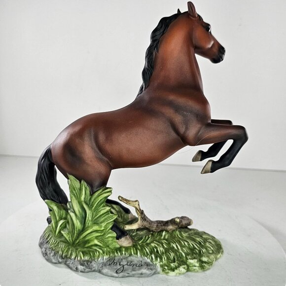 Porcelain Horse Figurine "The Champion" Masterpiece Edition By Homco 1997 - Picture 6 of 8